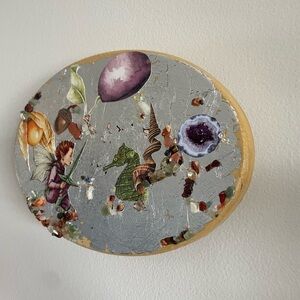 Whimsical Fairy and Seahorse Wall Art